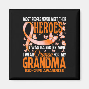 Meine Helden trage ich Orange für meine Oma Rsd Cr Magnet