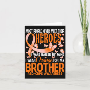 Meine Helden trage ich Orange für meinen Bruder Rs Karte
