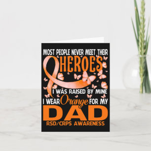Meine Helden trage ich Orange für meinen Vater Rsd Karte