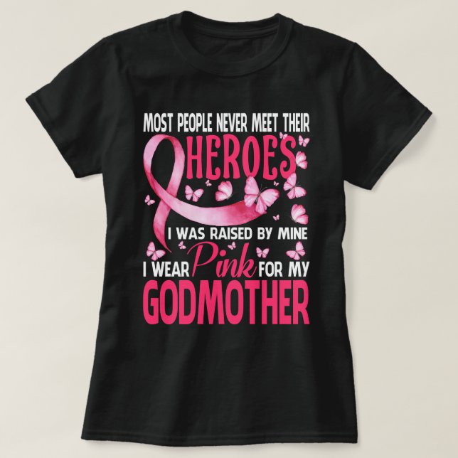 Meine Helden trage ich rosa für meinen GODMOTHER-B T-Shirt (Design vorne)