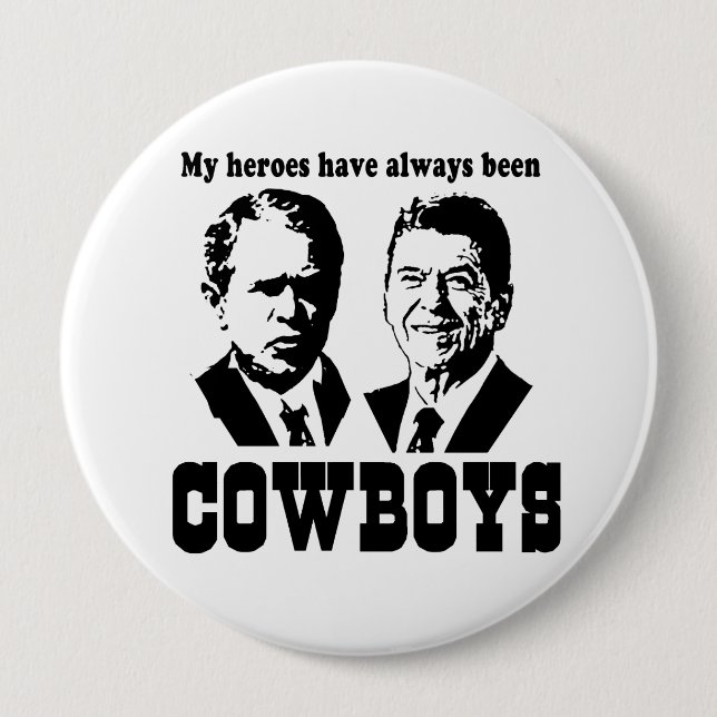 Meine Helden waren schon immer Cowboys Button (Vorderseite)