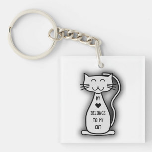 Meine Herz-Katze Schlüsselanhänger