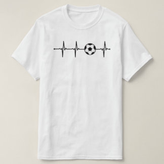 Meine Herzschläge für Fußball | Football Ball ECG  T-Shirt
