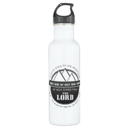 Meine Hilfe kommt vom Lord, Gebirgslogo-Vers Edelstahlflasche