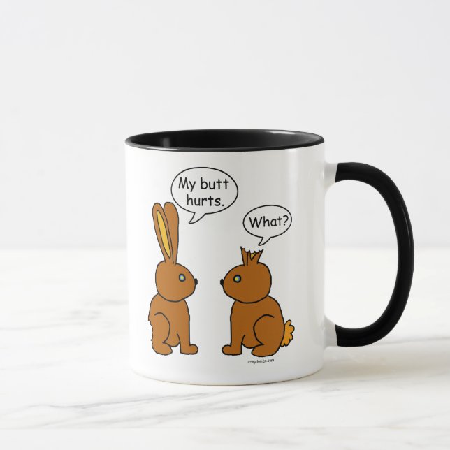 Meine HinternHurts! - Was? Tasse (Rechts)