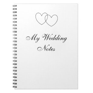 "Meine Hochzeit merkt" Notizbuch Notizblock