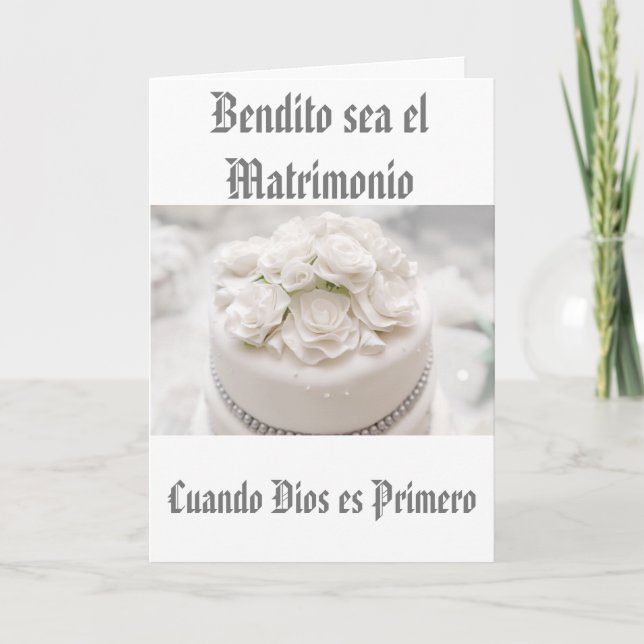 Meine Hochzeitssammlung ist gesegnet Karte (Vorderseite)