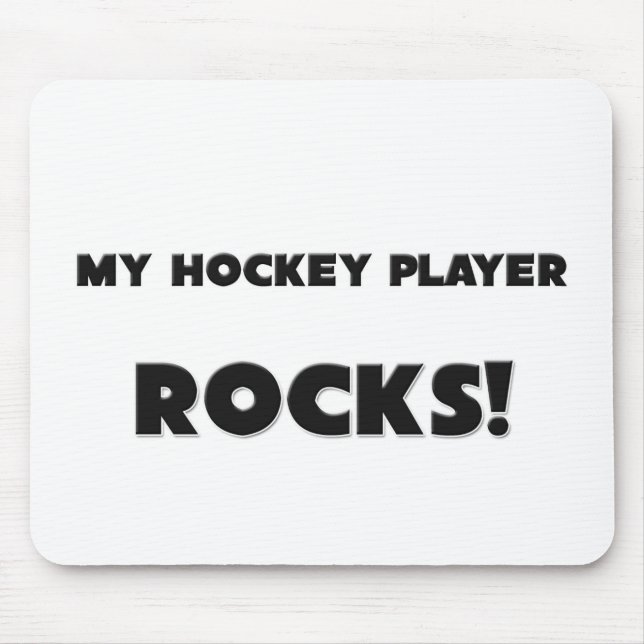 MEINE Hockey-Spieler FELSEN! Mousepad (Vorne)