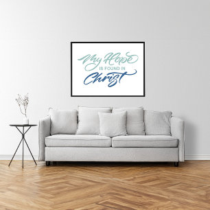 Meine Hoffnung ist in Christlicher Hand gefunden Poster