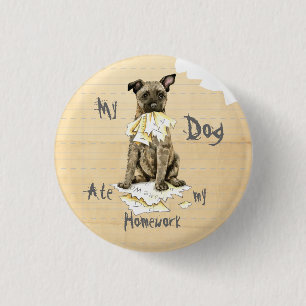 Meine Holländische Schäferin Ate Meine Hausaufgabe Button