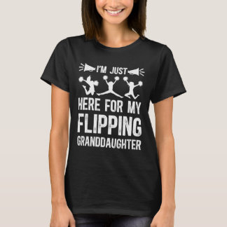 Meine hüpfende Enkelin feuert Opa Cheerleader an T-Shirt
