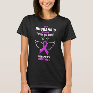 Meine Husbands decken meine Herz-Ribbon-Alzheimer T-Shirt