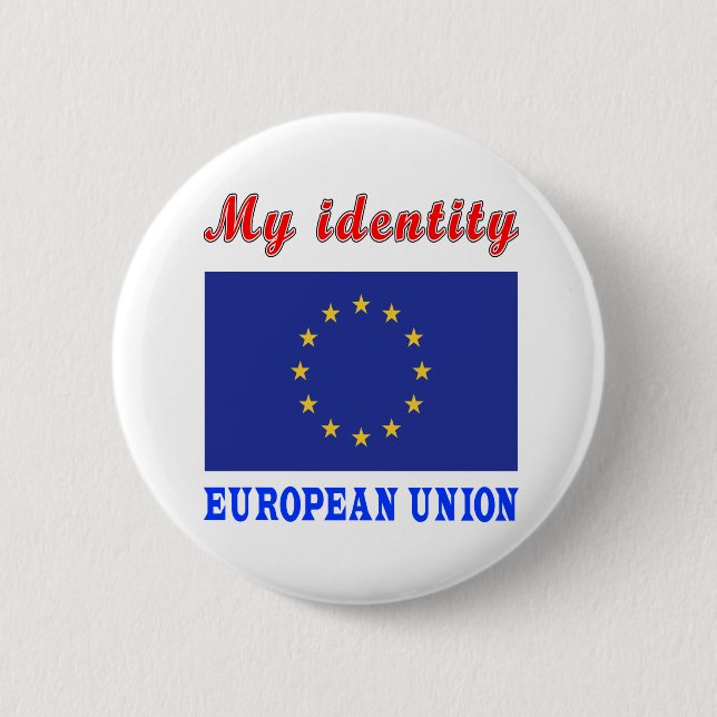 Meine Identitäts-Europäer-Gewerkschaft Button (Vorderseite)