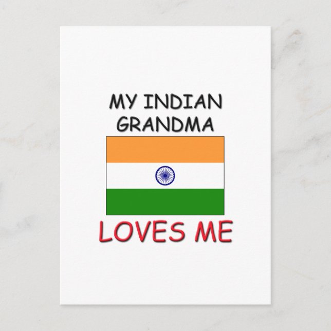 Meine indischen Oma-Lieben Postkarte (Vorderseite)