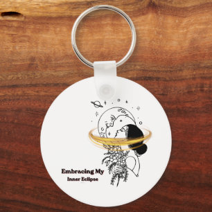 Meine innere Sonnenfinsternis - Himmelsmond-Linien Schlüsselanhänger