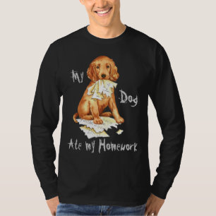 Meine irische Setter Ate Meine Hausaufgaben T-Shirt