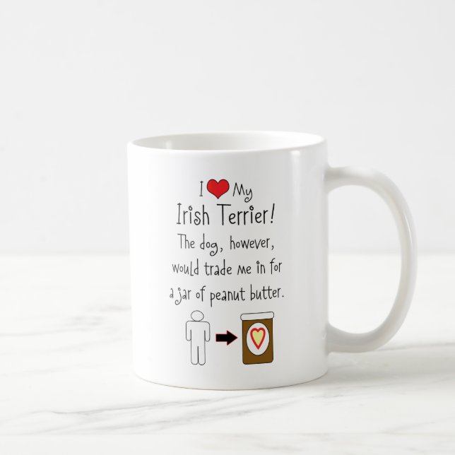 Meine irischer Terrier-Liebe-Erdnussbutter Tasse (Rechts)