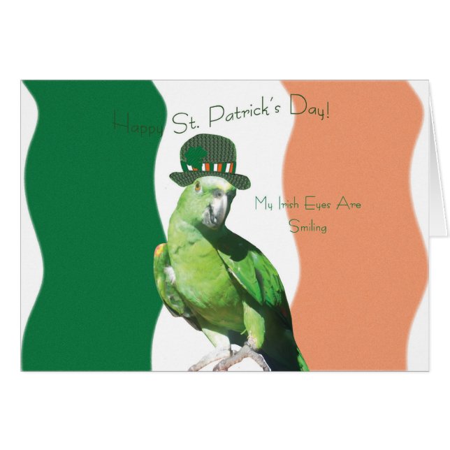 Meine Irish Eyes Card (Vorderseite (Horizontal))