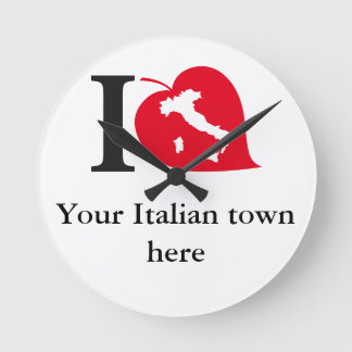 Meine italienische Stadtwache Runde Wanduhr