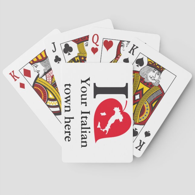 Meine italienischen Karten Spielkarten (Rückseite)