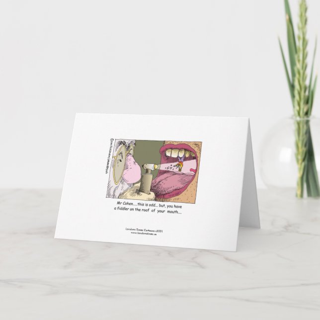 Meine jüdische Zahnärztin Funny Greeting Card Karte (Vorderseite)