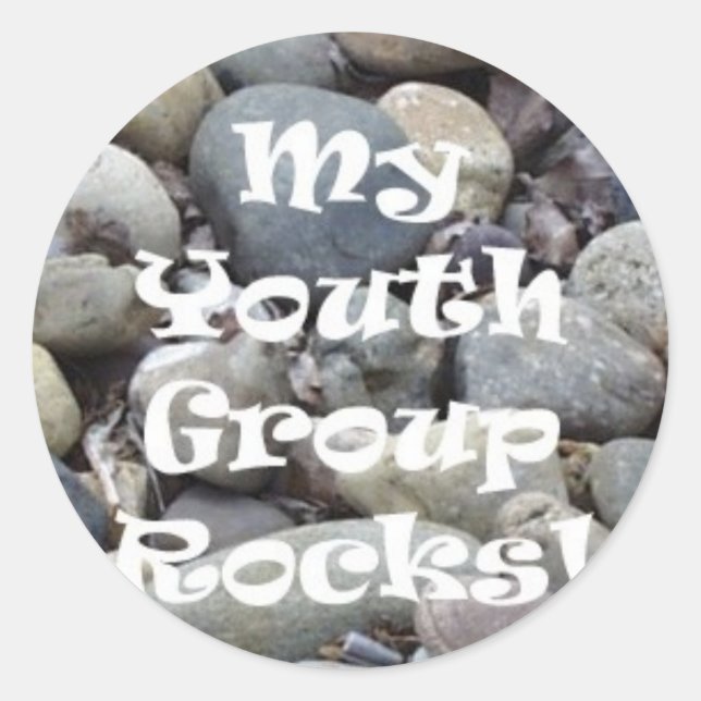Meine Jugendgruppe rockt Sticker (Vorderseite)