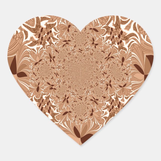 Meine Kaffeestube am Morgen Herz-Aufkleber (Vorderseite)