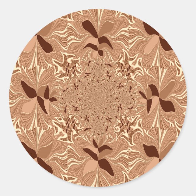 Meine Kaffeestube am Morgen Runder Aufkleber (Vorderseite)