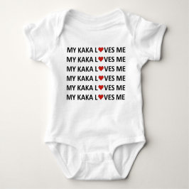 MEINE KAKA LIEBEN ME - RED HEART Baby Bodysuit Strampler