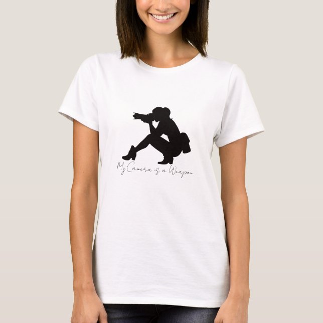 Meine Kamera ist ein Weapon-T - Shirt (Vorderseite)