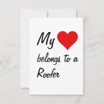 Meine Karte gehört zu einer Roofer-Karte