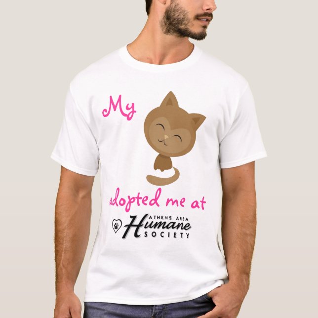 Meine Katze adoptierte mich an AAHS T-Shirt (Vorderseite)