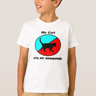 Meine Katze aß meine Hausaufgaben! T-Shirt