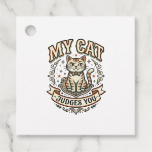 Meine Katze beurteilt dich Katzen Sarkasmus Attitü Geschenkanhänger