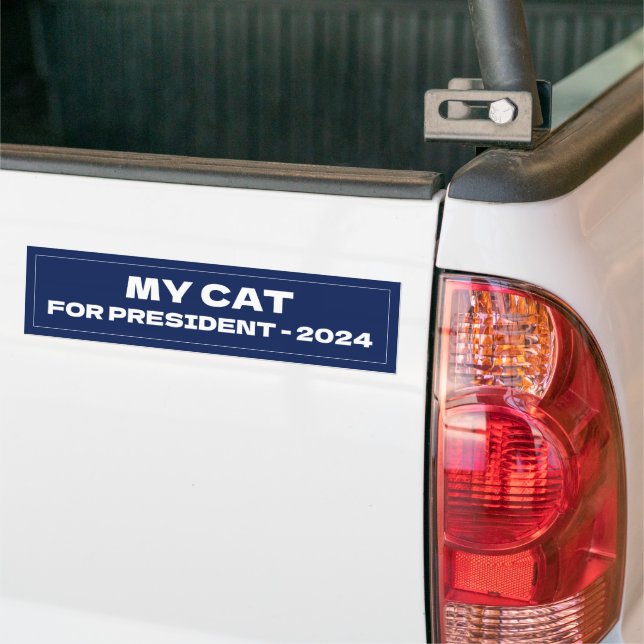 Meine Katze für die Präsidentenwahl 2024 Autoaufkleber (Auf Lkw)