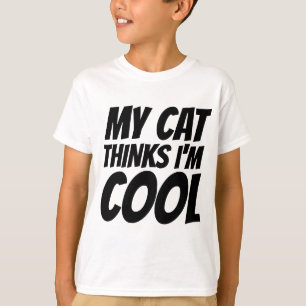 MEINE KATZE GLAUBT, ICH BIN COOL, Jungs Kinder T - T-Shirt