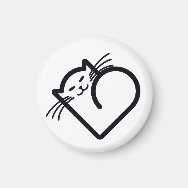 Meine Katze hat das Herz Magnet (Vorne)