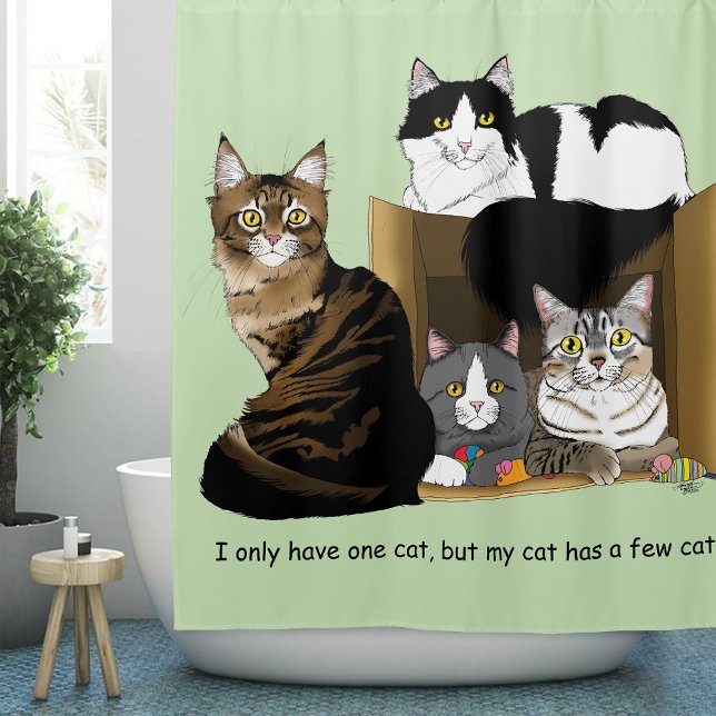 Meine Katze hat Katzen Duschvorhang (Von Creator hochgeladen)