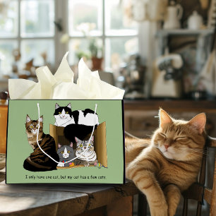Meine Katze hat Katzen Große Geschenktüte