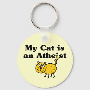Meine Katze ist Atheist Schlüsselanhänger