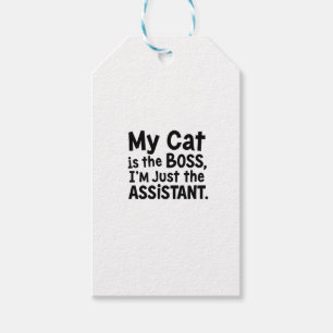Meine Katze ist der Boss Geschenkanhänger
