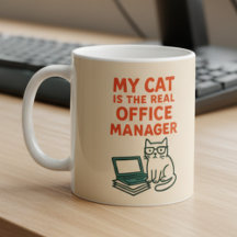 Meine Katze ist die wahre Büroleiterin – Lustige A