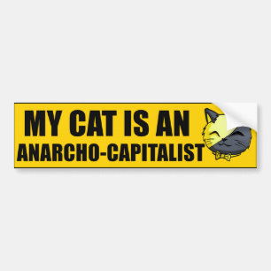 Meine Katze ist ein Anarcho-Kapitalist Autoaufkleber