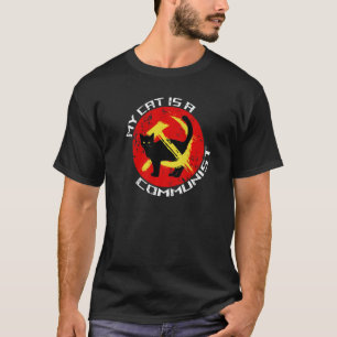 Meine Katze ist ein Kommunist für Katze T-Shirt