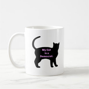 Meine Katze ist eine Demokratin Kaffeetasse