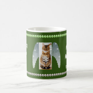 Meine Katze ist eine Engel Foto Collage & White Pe Kaffeetasse