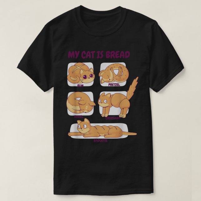 Meine Katze ist gebratene Posen T-Shirt (Design vorne)