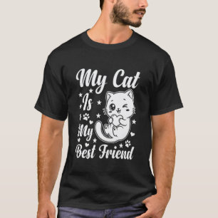 Meine Katze ist mein bester Freund Süße Kawaii-Kat T-Shirt