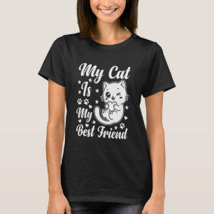 Meine Katze ist mein bester Freund Süße Kawaii-Kat T-Shirt