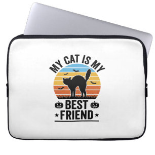 Meine Katze ist mein bester Freund Vintage-Katze-S Laptopschutzhülle